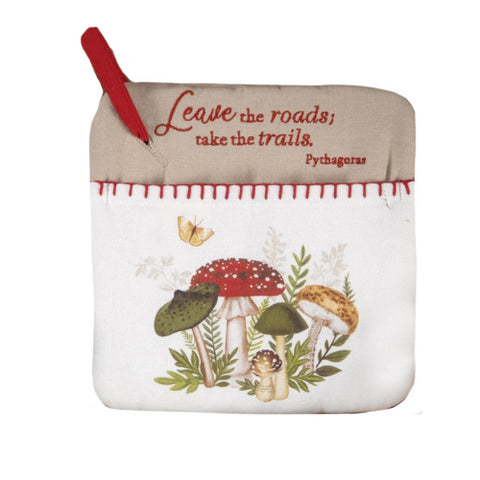 Botanical Mushrooms Pocket Mitt R8212