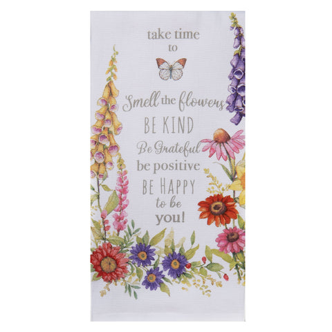 Garden Walk Smell the Flowers Dual Purpose Terry Towel R8383