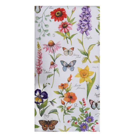Garden Walk Floral Toss Dual Purpose Terry Towel R8393