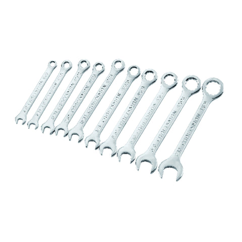 SAE Ignition Socket & Combination Wrench & Set 10 Piece