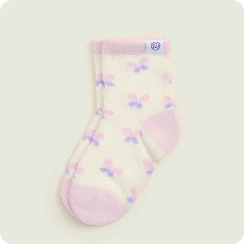 Warmies Butterfly Toddler Plush Crew Socks second print