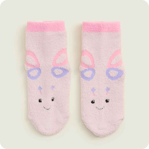 Warmies Butterfly Toddler Plush Crew Socks
