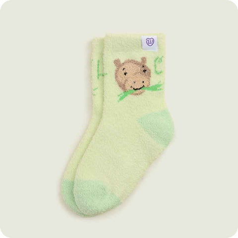 Warmies Capybara Children's Plush Crew Socks second pattern