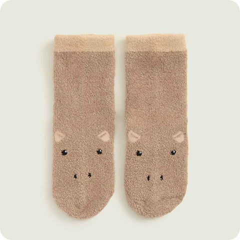 Warmies Capybara Children's Plush Crew Socks