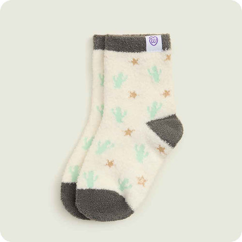 Warmies Cow Children's Plush Crew Socks second pattern