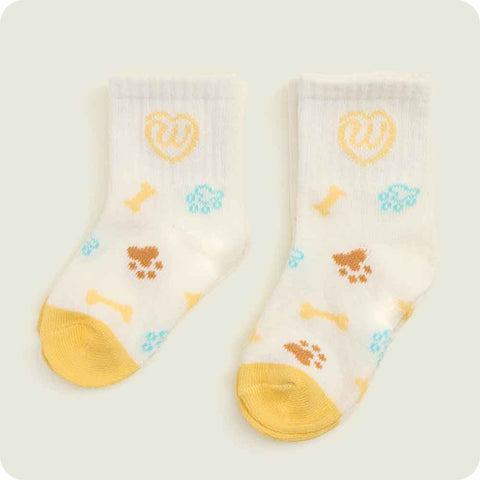Warmies Golden Dog Baby Socks showing second print pattern