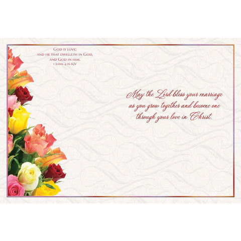 Blessings on your Wedding Day card design 4 inside
