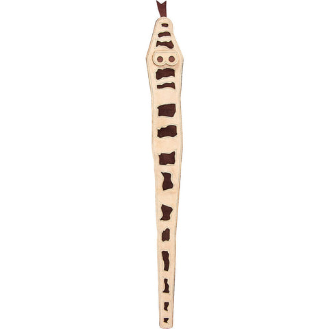 25 in. Leather Snake Dog Toy