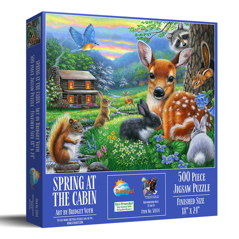 Spring at the Cabin 500 PC Puzzle 52034 1