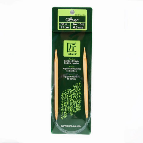 Takumi Bamboo Knitting Needles Circular 36" No. 10.5 (6.50mm) CL-301636-10.5