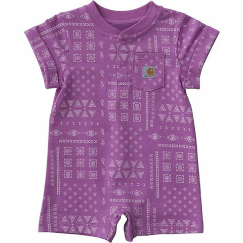 Infants' Cotton Short Sleeve French Terry Romper CM5419