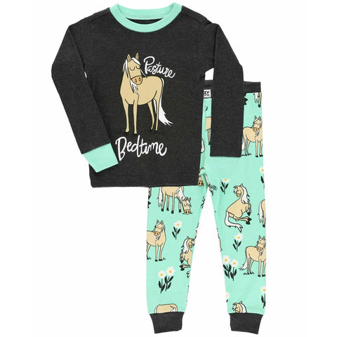 Toddler Girls' Long-Sleeve Pasture Bedtime Pajama Set KID974A