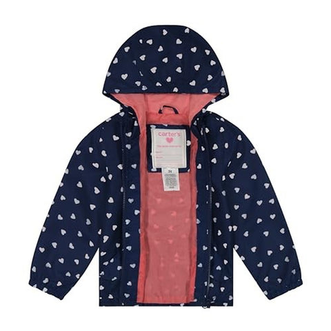 Toddler Girls' Water-Resistant Lightweight Windbreaker C123706