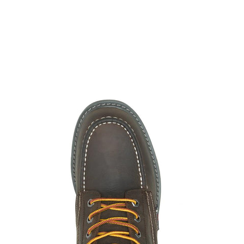 Moccasin toe of Wolverine men's 6-in. Floorhand Moc Toe work boot