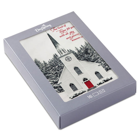 Church in Snow Boxed Christmas Cards 1DSH1189