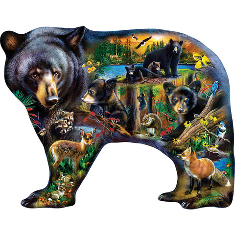 Wildlife of the Woods 1000 PC Shaped Puzzle 72145 Poster