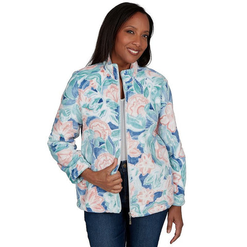 Women's Patch Floral Cozy Knit Jacket 04548
