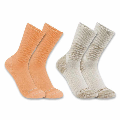 Women's Midweight Cotton Blend Crew Sock 2-Pack SC3252W