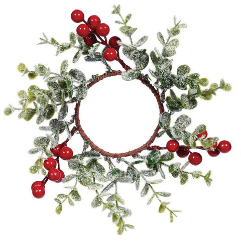 Mini Eucalyptus and Red Berry Table Wreath XP2878