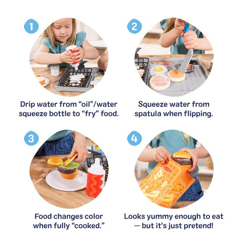 Flip & Fry Grill Play Set with Color Changing Water WOW! 51245