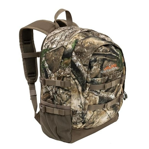 Alps Outdoorz Crossbuck camo Backpack showing back