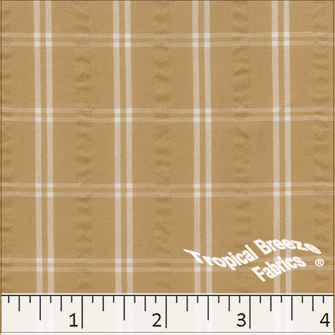 amber, Seersucker Plaid Fabric 488610