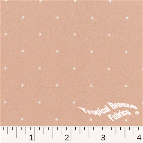 apricot, Double Brushed Dot Print Fabric 572625