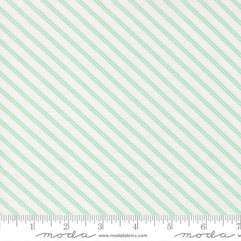 aqua, Bloomsberry Collection Stripes Cotton Fabric 55355