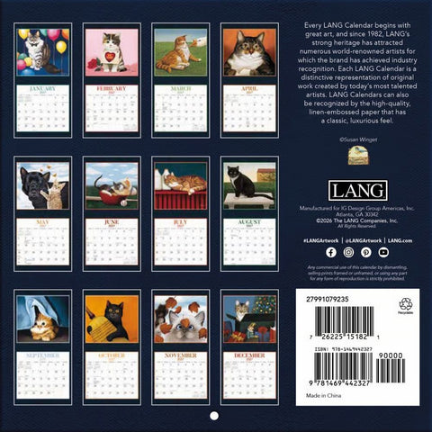 back american cat, 2027 Mini Wall Calendars 2799107