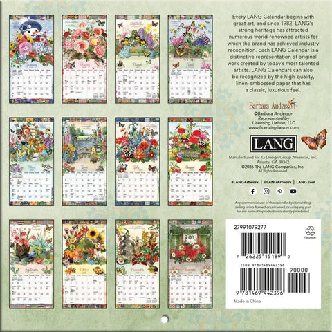 back garden botanicals, 2027 Mini Wall Calendars 2799107