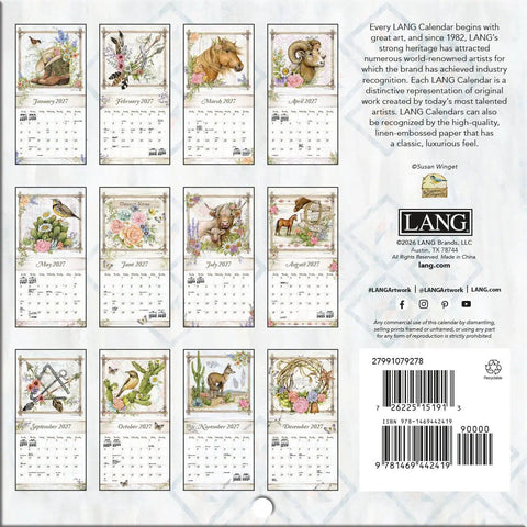 back rosewood ranch, 2027 Mini Wall Calendars 2799107