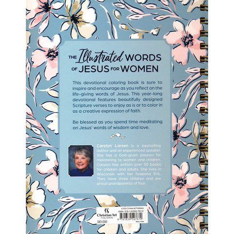 Devotional Coloring Book: The Illustrated Words of Jesus for Women DEV300 back cover