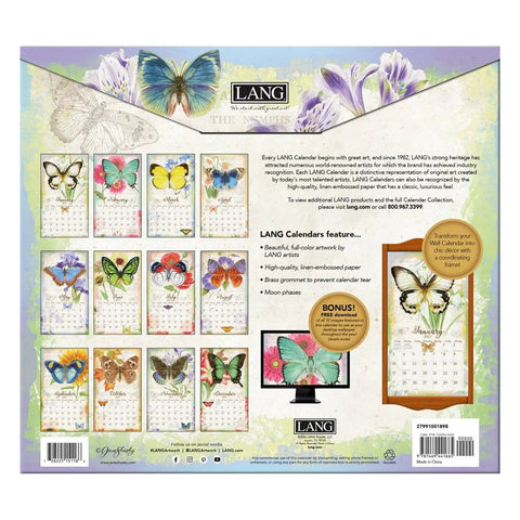 back butterflies, 2027 Wall Calendars 2799100