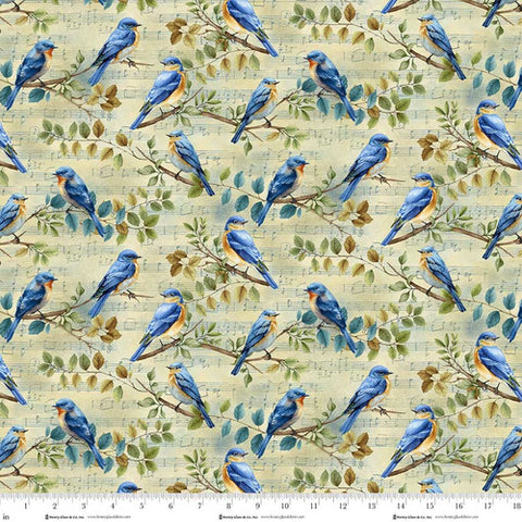 bird song, Awakenings Collection Cotton Fabric 35