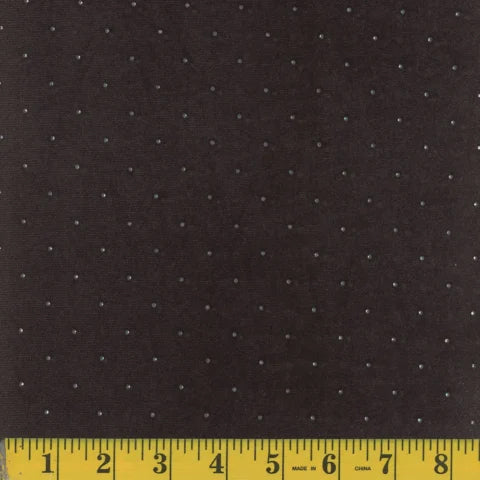 black, Velvet Glimmer Fabric 1438