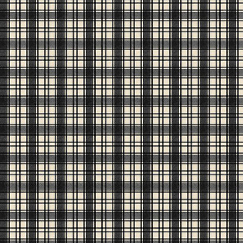 black, Cardinal Charm Collection Plaid Cotton Fabric 39933