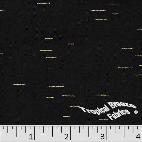 black, Dream Crepe Foil Polyester Fabric 042630
