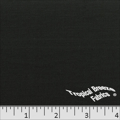 black, Linen Look Solid Polyester Fabric 072610
