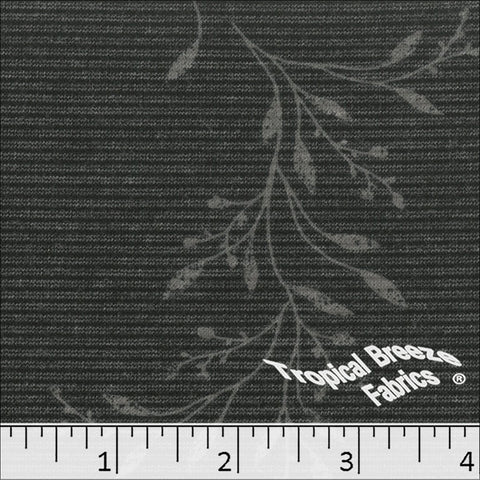 black, Poly Rayon Knit Print Dress Fabric 578616