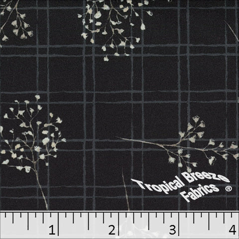 black, Soft Touch Knit Print Fabric 572628