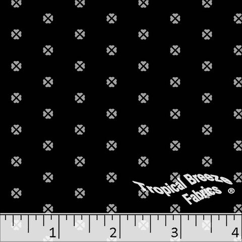 black, Standard Weave Poly Cotton Fabric 6301