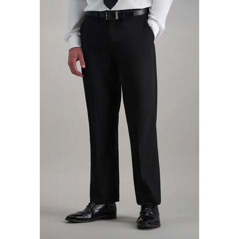 Haggar men's Premium Stretch dress pants in black