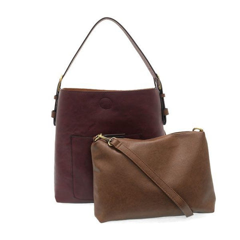 Joy Susan Classic Hobo handbag in blackberry