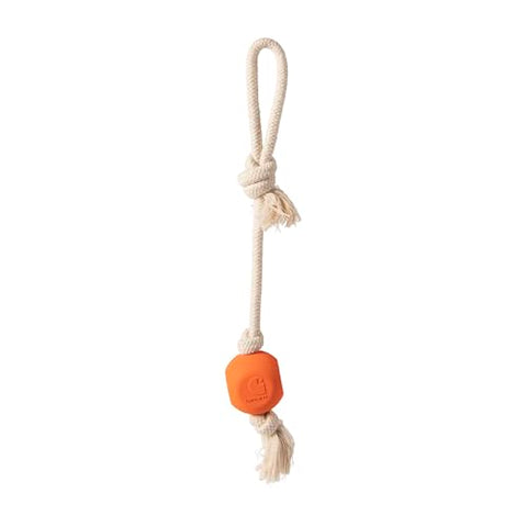 Carhartt Rubber Ball Dog Pull in blaze orange