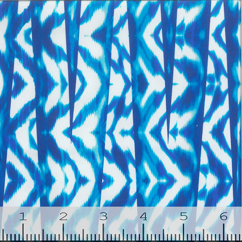 blue, Pink Floral Stretch Swimsuit Fabric GS1