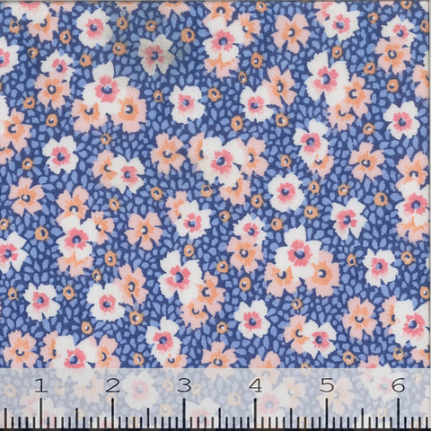 Double Brushed Floral Print Knit Fabric 431