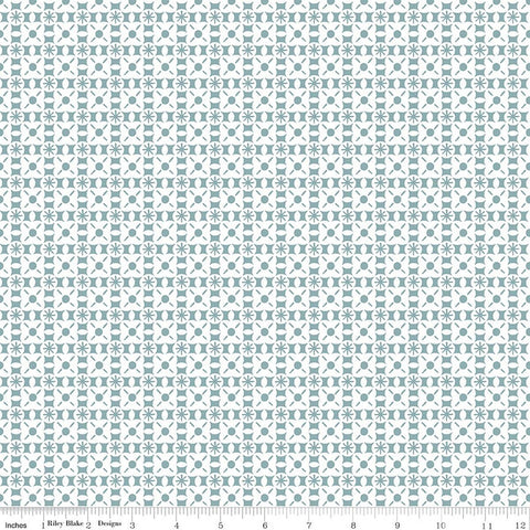 blue, Sketchbook Collection Geometric Cotton Fabric CD17525