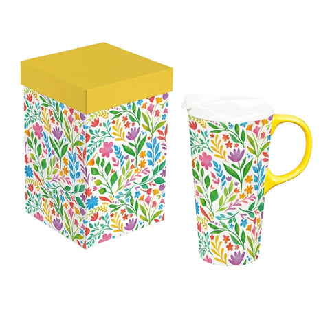 botanical colors, Ceramic Perfect Cup with Gift Box TK2