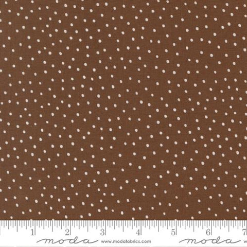 brown, Blossoms and Blooms Collection Dots Cotton Fabric 39056