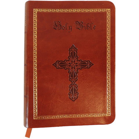 brown, KJV Compact Bible with Thumb Index EN10
